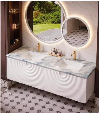 Vanity with Sintered Stone Countertop 1